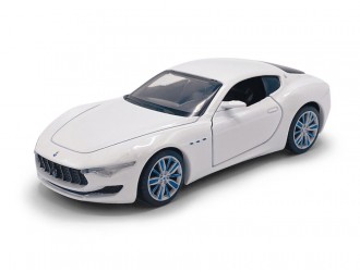 Macheta auto Maserati Alfieri 2014 Concept, 1:36, White, TAYUMO Mecanism pull-back, sincron