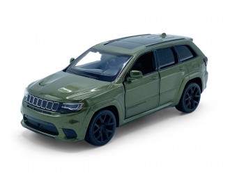 Macheta auto Jeep Grand Cherokee Trackhawk, 1:36, Green, TAYUMO Mecanism pull-back, sincron