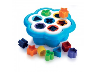 Sorter Forme si Culori Daisy Shape Sorter 16 el. Quercetti