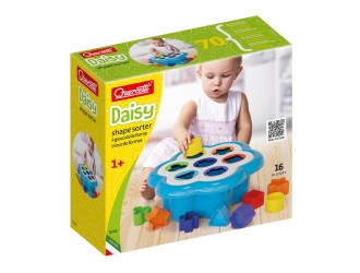Sorter Forme si Culori Daisy Shape Sorter 16 el. Quercetti