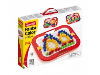 Mozaic cu suport portabil Fantacolor Handbag 100 el. Quercetti