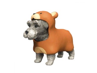 Jucarie stretch Catel costumat Dress Your Puppy S2 Schnauzer ursulet