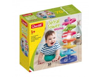 Turn cu minge luminoasa Spiral Tower Brightball 10 el. Quercetti