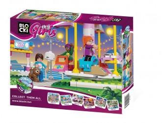 Set de constructie Carusel Blocki MyGirls Merry-go-round