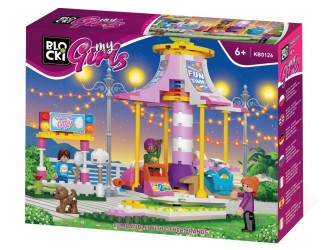 Set de constructie Carusel Blocki MyGirls Merry-go-round