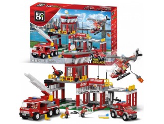 Set de constructie Statie de Pompieri 841 el. Blocki MyFireBrigade
