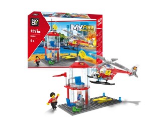 Set de constructie Statie Helipad Blocki MyFireBrigade