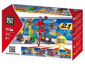 Set de constructie 2in1 Pompieri 75 el. Blocki MyFireBrigade