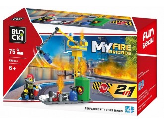 Set de constructie 2in1 Pompieri 75 el. Blocki MyFireBrigade