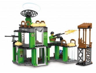 Set de constructie Baza militara 251 el. Blocki My Army