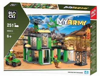 Set de constructie Baza militara 251 el. Blocki My Army