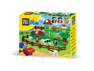 Set blocuri constructie Ferma Vesela 71 el. Blocki Mubi