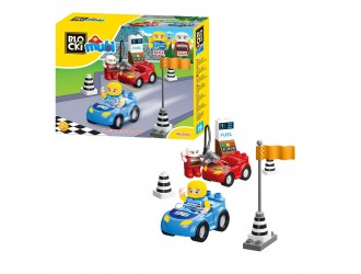 Set blocuri masini Pit Stop 19 el. Blocki Mubi