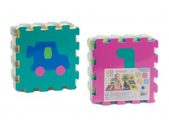 Puzzle moale din spuma 9 buc. 30x10x30cm 24387