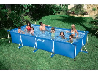 Piscina RECTANGULAR FRAME 450x220x84 cm, 7127L, cadru metalic, INTEX