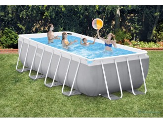 Piscina PRISM FRAME RECTANGULAR 400x200x122cm, 8418L, cadru metalic, INTEX