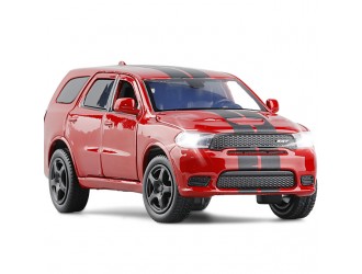 Macheta auto Dodge Durango SRT, 1:32, Red directie activa roti fata, suspensii, lumini si sunet