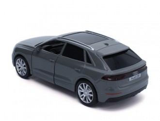 Macheta auto Audi Q8, 1:36, Grey Mecanism pull-back, sincron