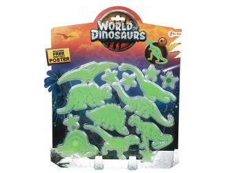 Figurine fosforescente Dinozauri cu lipici care stralucesc in intuneric