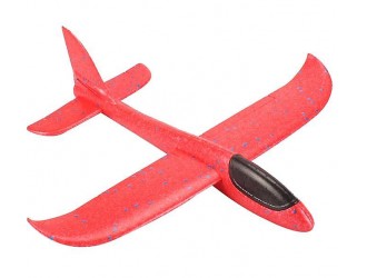 Avion planor din polistiren 45cm diverse culori