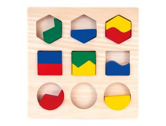 Puzzle din lemn Figuri Geometrice