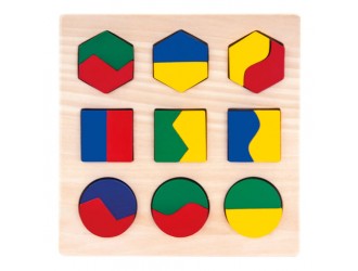 Puzzle din lemn Figuri Geometrice