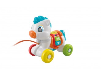 Jucarie muzicala Ponei cu roti si sfoara Clementoni