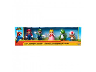 Set cu 5 figurine Super Mario si prietenii sai 6 cm