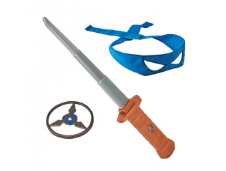Set echipament cu sabia katana lui Leonardo Testoasele Ninja seria Movie III TMNT