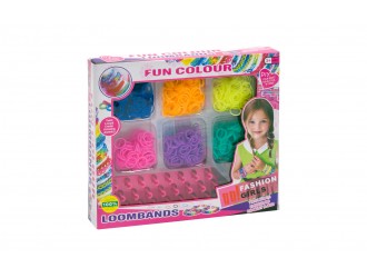 Set creatie bratari elastice cu accesorii Loom Band 25574
