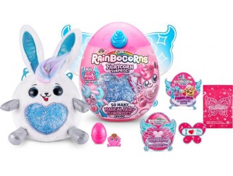 Jucarie de plus surpriza, Fairycorn Princess Surprise, Rainbocorns, Seria 4, Zuru Bunnycorn