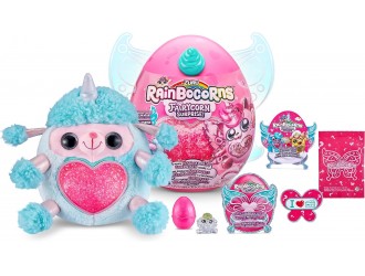 Jucarie de plus surpriza, Fairycorn Princess Surprise, Rainbocorns, Seria 4, Zuru Poodle
