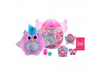 Jucarie de plus surpriza, Fairycorn Princess Surprise, Rainbocorns, Seria 4, Zuru Owlcorn