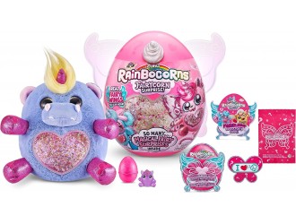 Jucarie de plus surpriza, Fairycorn Princess Surprise, Rainbocorns, Seria 4, Zuru Hippocorn