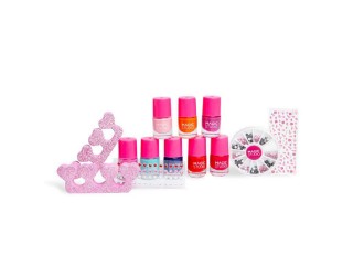 Set cu 8 lacuri si accesorii pentru unghii Mega Nail Art Set Magic Studio Pretty Girls