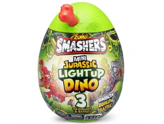 Figurina dinozaur surpriza in ou Smashers - Mini JURASSIC LIGHTUP DINO, Stegosaurus