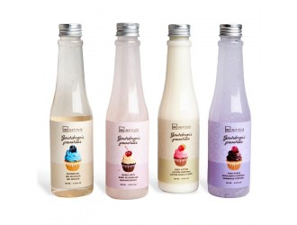 Set gel dus, spuma baie, lotiune corp, exfoliant Gourmand's Favourites, IDC Institute, 800 ml