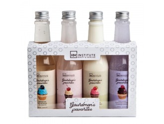 Set gel dus, spuma baie, lotiune corp, exfoliant Gourmand's Favourites, IDC Institute, 800 ml