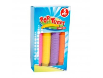 Set cu 8 Pop Tubes diverse culori 15cm-45cm