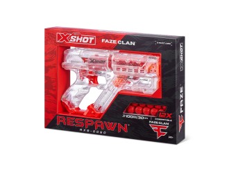 Pistol X-Shot Chaos Faze Respawn, 12 proiectile sferice