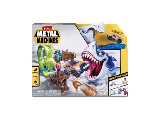 Set pista Shark Attack cu masinuta, Metal Machines