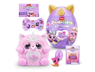 Jucarie de plus surpriza Rainbocorns KIittycorn Surprise S7, Zuru