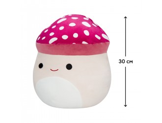 Jucarie de plus 30 cm Ciuperca alb-roz - Malcolm, Squishmallows