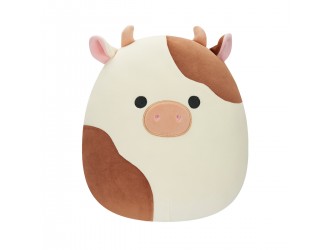 Jucarie de plus 30 cm Vacuta cu pete maro - Ronnie, Squishmallows