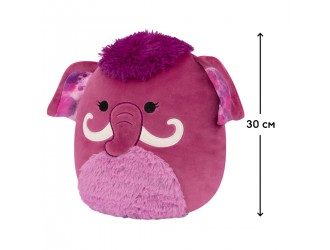 Jucarie de plus 30 cm Mamut visiniu - Magdalena, Squishmallows
