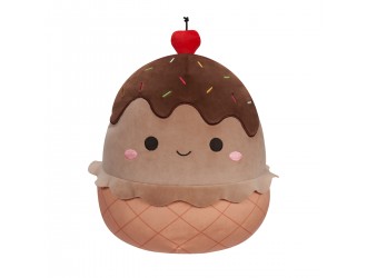Jucarie de plus 30 cm Inghetata de ciocolata, Squishmallows