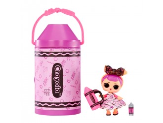 Set Papusa cu creioane L.O.L. SURPRISE! seria Crayola