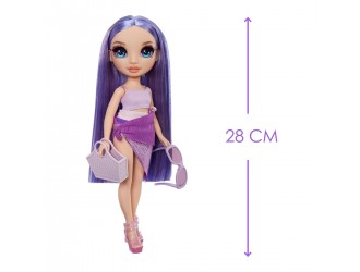 Papusa Rainbow High seria Swim & Style – Violet Willow
