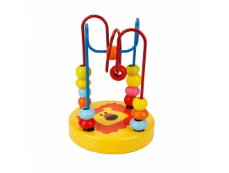 Jucarie din lemn Labirint Roller Coaster (diverse culori) 10 x 8 x 12 cm. Woody