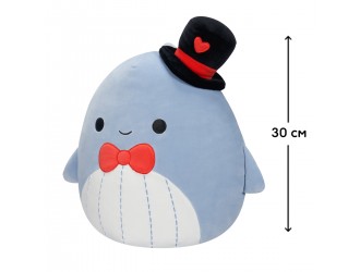 Jucarie de plus 30 cm, Balena albastra - Samir, Squishmallows